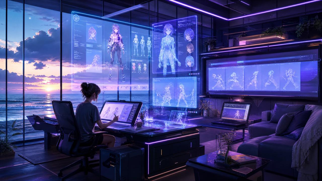 萝莉岛AI动漫创作